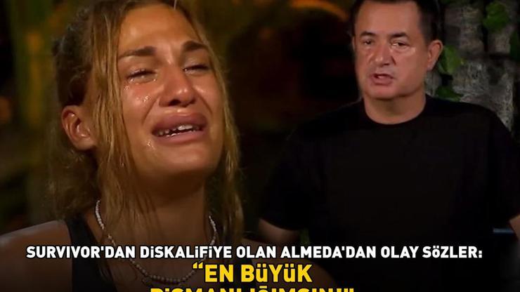 Survivordan diskalifiye olan Almedadan olay itiraf: EN BÜYÜK PİŞMANLIĞIMSIN