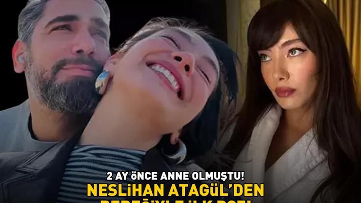 Yaprak Dökümünün Deniziydi 2 ay önce anne olan Neslihan Atagülden bebeğiyle ilk poz