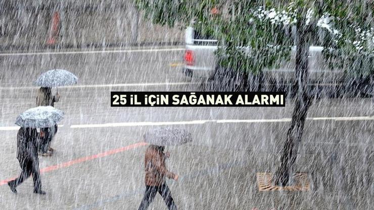 Bu illerde yaşayanlar dikkat Meteoroloji tek tek uyardı: 25 il için sağanak alarmı