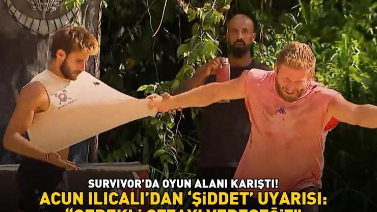SURVIVORDA ACUN ILICALIDAN ŞİDDET UYARISI İsmail Balaban, Batuhan Karacakayanın yakasına yapıştı Gerekli cezayı vereceğiz