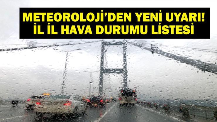 PAZAR GÜNÜ HAVA DURUMU: Meteorolojiden Kuvvetli Yağış Uyarısı Bugün Hava Nasıl Olacak