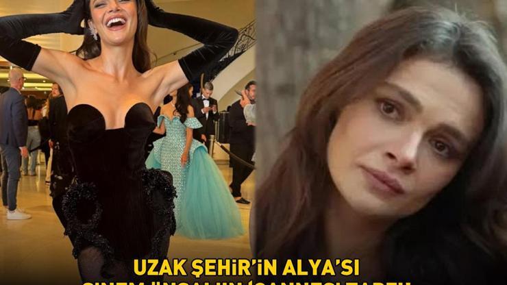 Uzak Şehirin yıldızı Sinem Ünsalın Cannes tarzı GÖRENLERİ BÜYÜLEDİ