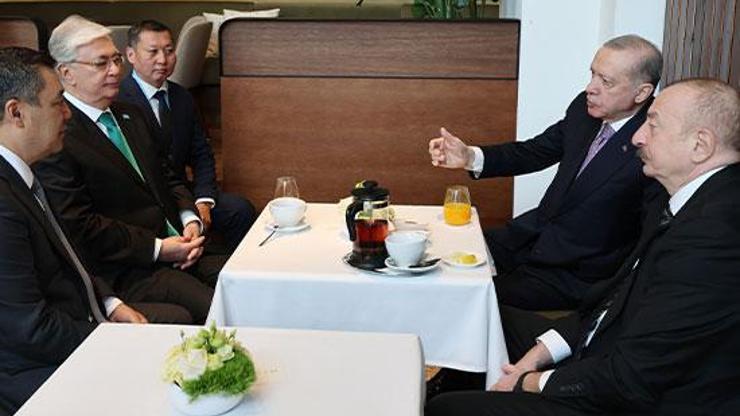Budapeştede güldüren anlar: Erdoğan ile Aliyevin torun sohbeti zirveye damga vurdu