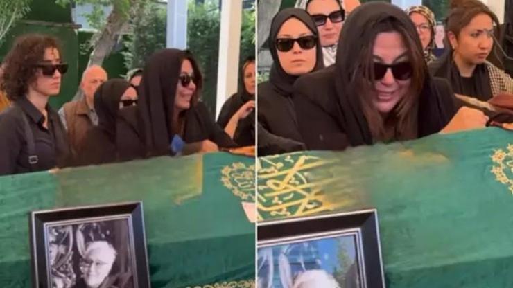 Aslı Hünel ve Saruhan Hünelden annelerine son veda Gözyaşları sel oldu