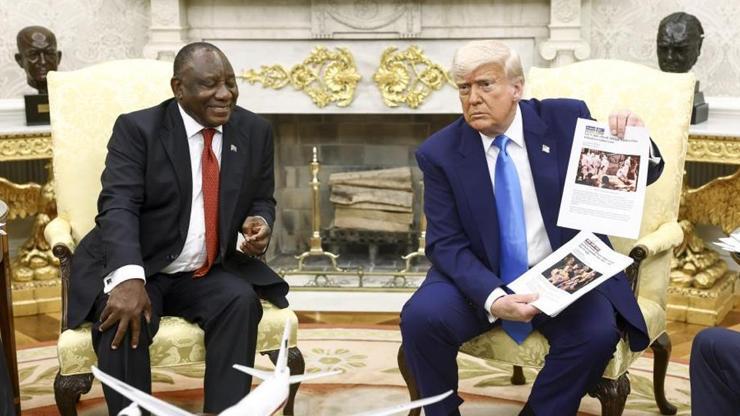 Trump, Güney Afrika Devlet Başkanı Ramaphosa ile görüştü