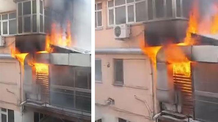 SON DAKİKA... İstanbul Mecidiyeköyde kafede yangın