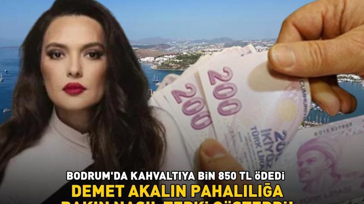 Kahvaltıya 1.850 TL ödedi Demet Akalın, Bodrumdaki pahalılığa bakın nasıl tepki gösterdi