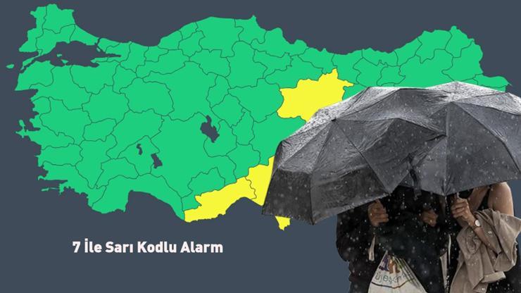 Meteoroloji’den Kuvvetli Yağış ve Fırtına Uyarısı: 7 İle Sarı Kodlu Alarm