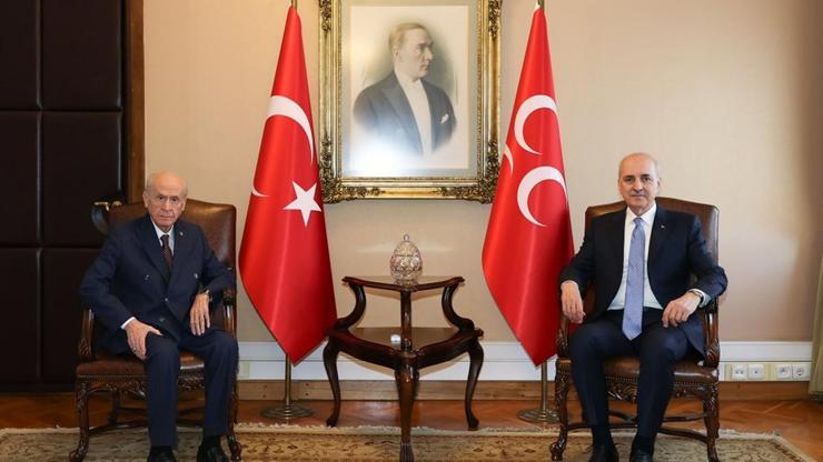 TBMM Başkanı Numan Kurtulmuş ve MHP lideri Devlet Bahçeli bir araya geldi: Yeni süreç başlamıştır