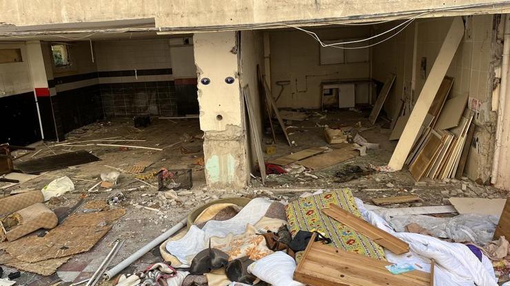 İzmirde Metruk bir binadan çıkanlar şoke etti, ekipler harekete geçti