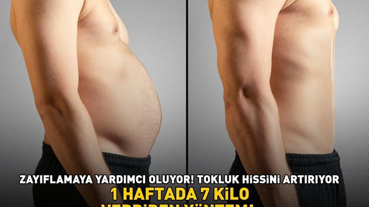 1 HAFTADA 7 KİLO VERDİREN YÖNTEM Zayıflamaya yardımcı oluyor, tokluk hissini artırıyor Sabah aç karnına 1 bardak içmek yetiyor