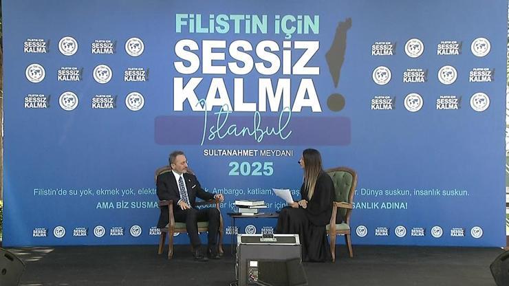 Gazze için canlı yayın nöbeti