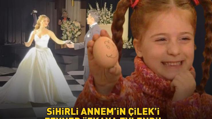 Sihirli Annemin Çileki Zeynep Özkaya ve pilot sevgilisi Oğulcan Can evlendi BEYAZ GELİNLİĞİ İLE GÖRENLERİ BÜYÜLEDİ