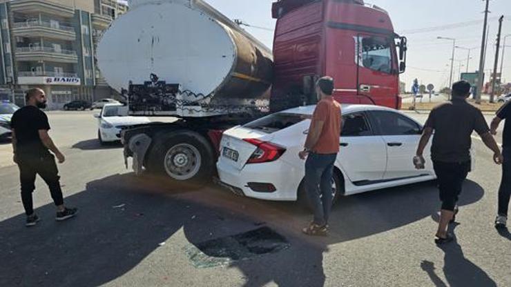 Mardinde tanker ile otomobil çarpıştı: 6 yaralı