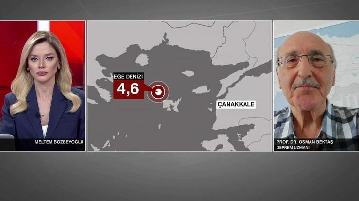 4.6lık deprem ne anlatıyor Ege fayı Marmarayı etkiler mi Uzman isim CNN TÜRKte anlattı