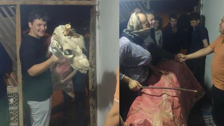 100 yıllık bayram geleneği: Deve kostümü ile kapı kapı dolaşıp para topluyorlar
