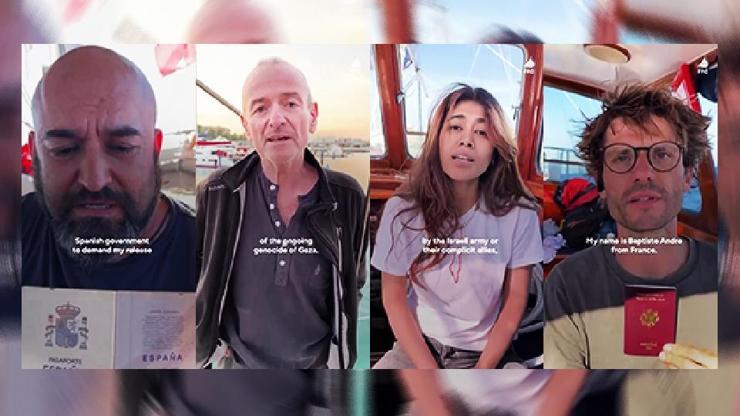 Aktivistler İsrail’in müdahalesi öncesinde bu görüntüleri kaydettiler: BUNU İZLİYORSANIZ KAÇIRILMIŞIZDIR