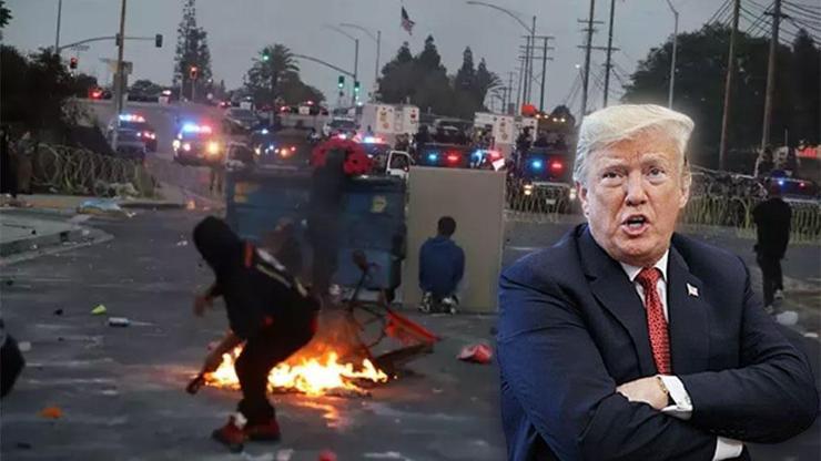 Trump, iç savaş mı istiyor Los Angelestaki olaylar hakkında konuştu