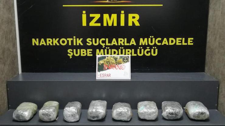 Durdurulan otomobilde 11 kilo 11 gram esrar ele geçirildi