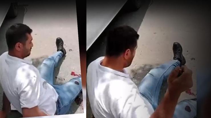 Kendisini rahatsız eden adamı ayaklarından vurdu, o anları sosyal medyada paylaştı
