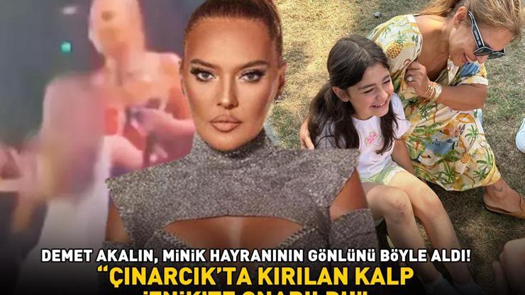 Demet Akalın minik hayranının gönlünü böyle aldı ÇINARCIKTA KIRILAN KALP, İZNİKTE ONARILDI