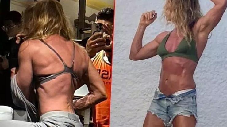 Biricik Sudenin Kaslı Vücudu Sosyal Medyayı Salladı Spor Salonu Paylaşımları Olay Oldu