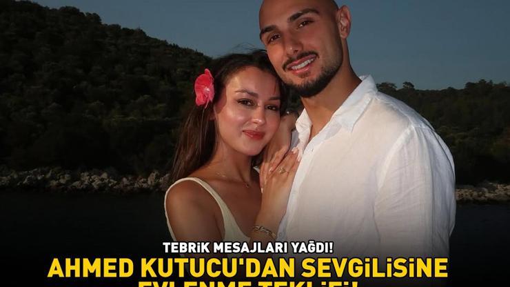 Galatasarayın yıldızı Ahmed Kutucudan sevgilisi Asena Atalara sürpriz evlilik teklifi TEBRİK MESAJLARI YAĞDI