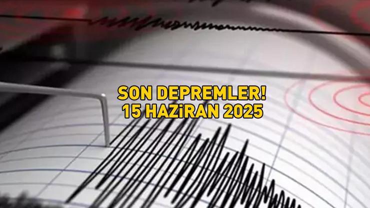 BİNGÖLDE DEPREM 15 HAZİRAN 2025 AFAD - KANDİLLİ RASATHANESİ | Bingölde deprem mi oldu, kaç şiddetinde Mardin ve Diyarbakırdan da hissedildi