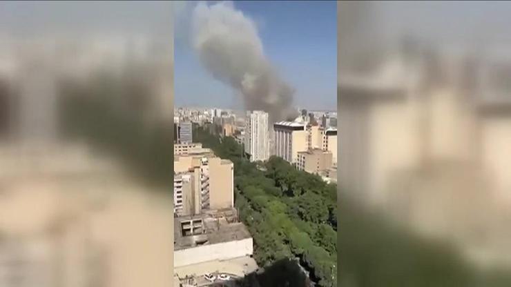 Tahranın merkezinde iki büyük patlama