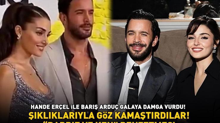 Hande Erçel ve Barış Arduç galaya damga vurdu Şıklıklarıyla göz kamaştırdılar BARBIE İLE KEN GİBİLER
