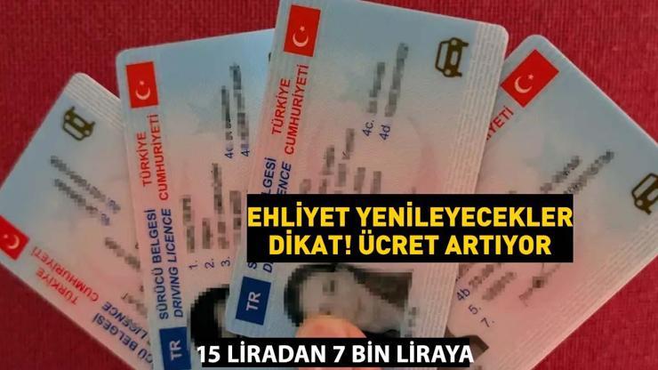 Ehliyet yenileme son günü yaklaşıyor Fiyat 7 bin TLye çıkacak İşte gerekli belgeler, evraklar ve yenileme işlemine dair bilgiler