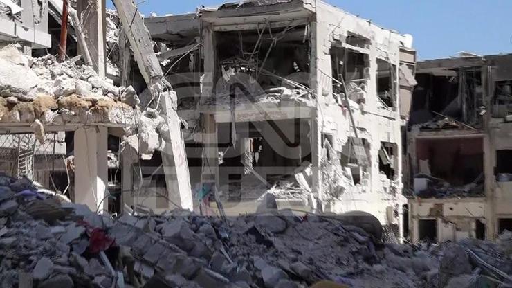 CNN TÜRK GÖRÜNTÜLEDİ: İşte İran saldırısında yıkılan Tel Aviv