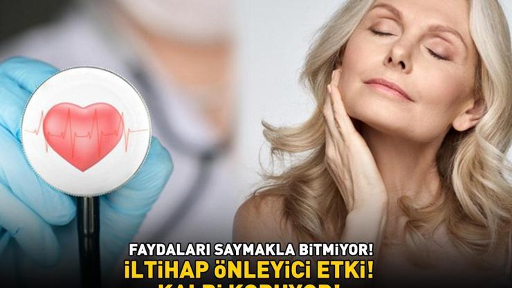 İLTİHAP ÖNLEYİCİ ETKİ Kalbi güçlendiriyor, yaşlanmayı yavaşlatıyor Günde 1 tane yemek yetiyor