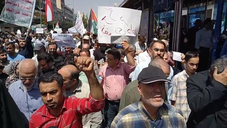 İran halkından İsraile öfke protestosu