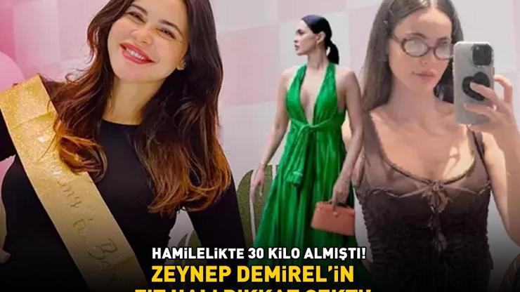 Hamilelikte 30 kilo almıştı Volkan Demirin güzeller güzeli eşi Zeynep Demirel fit hali ile dikkat çekti