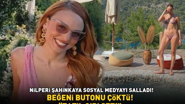 Nilperi Şahinkayadan bikinili poz Deniz ve güneşin tadını çıkardı TATİL GİBİ SET