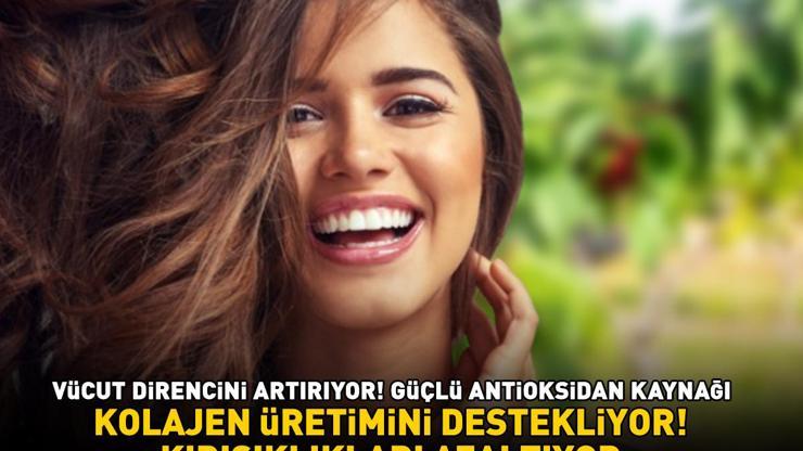C vitamini içeriğiyle vücut direncini artırıyor Güçlü antioksidan kaynağı Kolajen üretimini destekliyor, kırışıklıkları azaltıyor