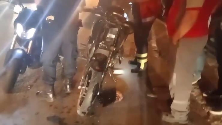 Otomobil ile çarpışan motosikletin sürücüsü öldü