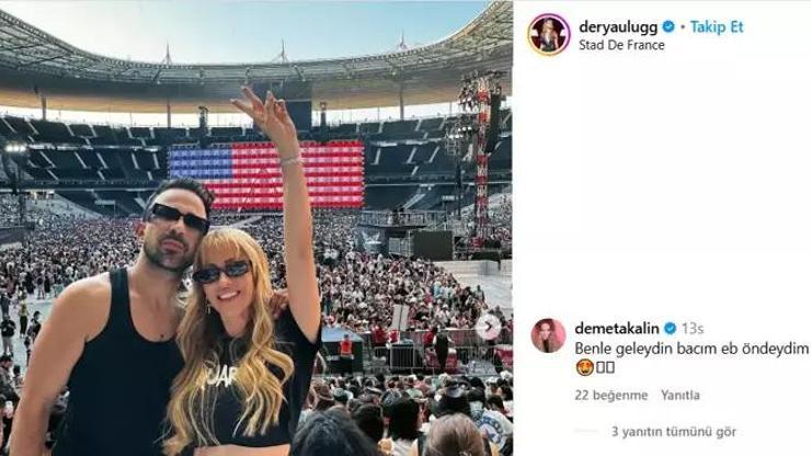 Derya Uluğ, Beyonce Konserinden Paylaşım Yaptı, Demet Akalın Dayanamadı Dikkat Çeken Yorum