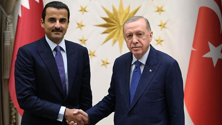 Son dakika | Cumhurbaşkanı Erdoğan Katar Emiri ile görüştü