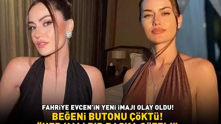 Fahriye Evcenin yeni imajı olay oldu Beğeni butonu çöktü HER HALİ BİR BAŞKA GÜZEL
