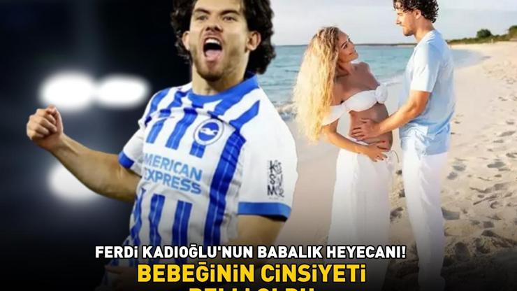 Milli futbolcu Ferdi Kadıoğlunun babalık heyecanı BEBEĞİNİN CİNSİYETİ BELLİ OLDU