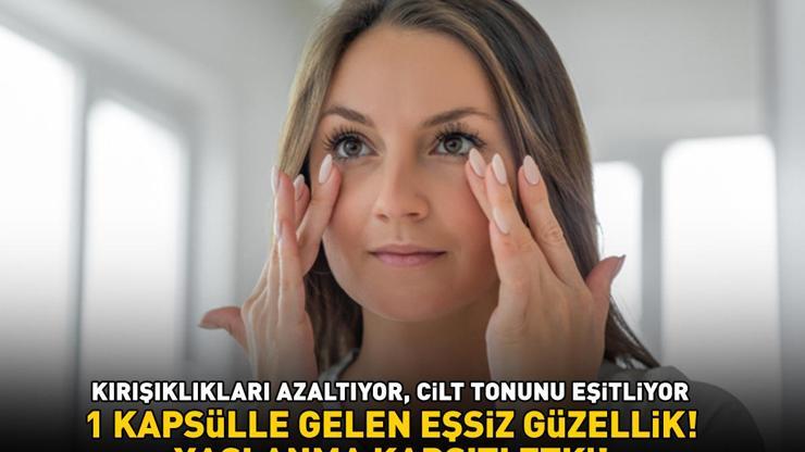YAŞLANMA KARŞITI ETKİ Kırışıklıkları ütü gibi açıyor, cilt tonunu eşitliyor 1 kapsülle gelen eşsiz güzellik