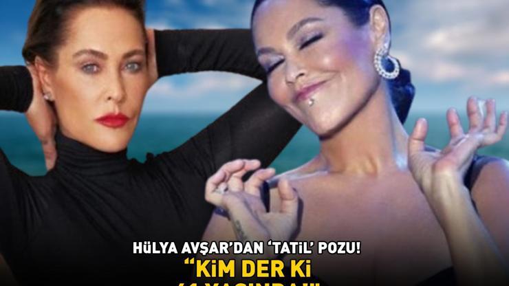 Hülya Avşardan bikinili tatil pozu ‘KİM DER Kİ 61 YAŞINDA’