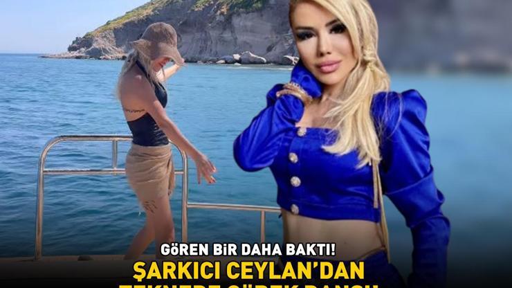 Şarkıcı Ceylandan teknede göbek dansı GÖREN BİR DAHA BAKTI