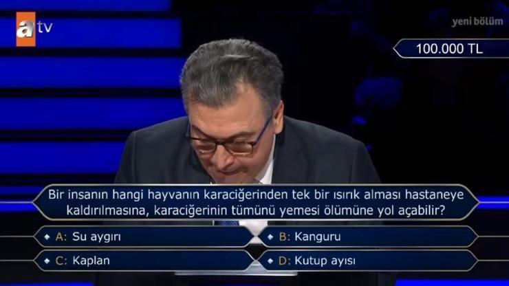 Bir insanın hangi hayvanın karaciğerinden tek bir ısırık alması hastaneye kaldırılmasına, karaciğerinin tümünü yemesi ölümüne yol açabilir? Bir insanın hangi hayvanın karaciğerinden tek bir ısırık alması hastaneye kaldırılmasına, karaciğerinin tümünü yemesi ölümüne yol açabilir?