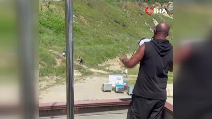 Cankurtaran, sahile çöp bırakıp gidenlere tepki gösterdi