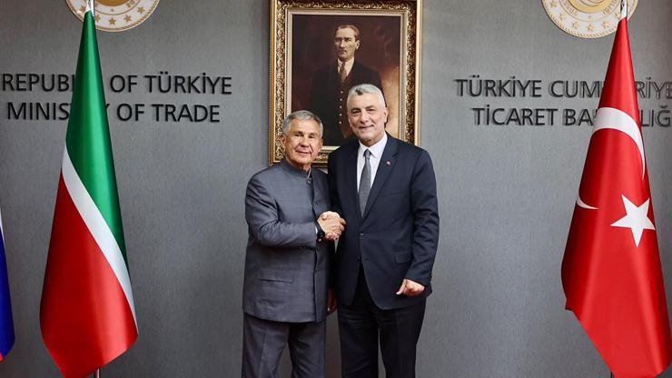 Bakan Bolat, Tataristan Reisi Minnihanov ile görüştü Bakan Bolat, Tataristan Reisi Minnihanov ile görüştü