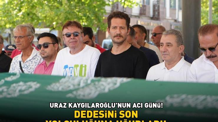 Uraz Kaygılaroğlunun acı günü Dedesini son yolculuğuna uğurladı