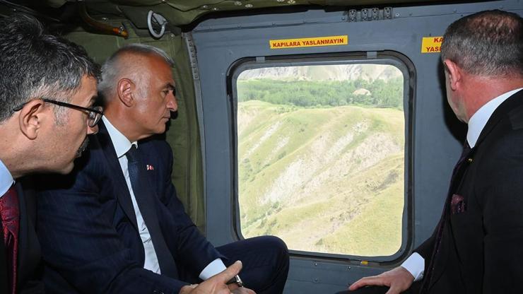 Kültür ve Turizm Bakanı Ersoy, Hakkaride incelemelerde bulundu